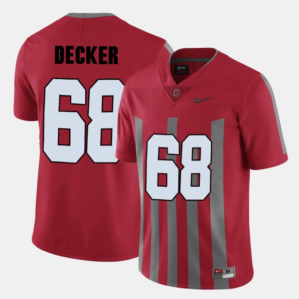 Ohio State Buckeyes Taylor Decker Men's #68 Red College Football Jersey 2404RMPS3